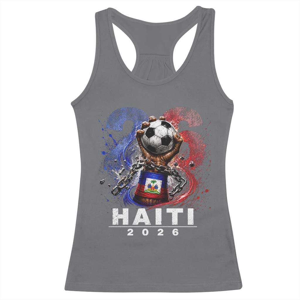 Haiti Soccer 2026 Racerback Tank Top World Football Fan Haitian Pride Ayiti
