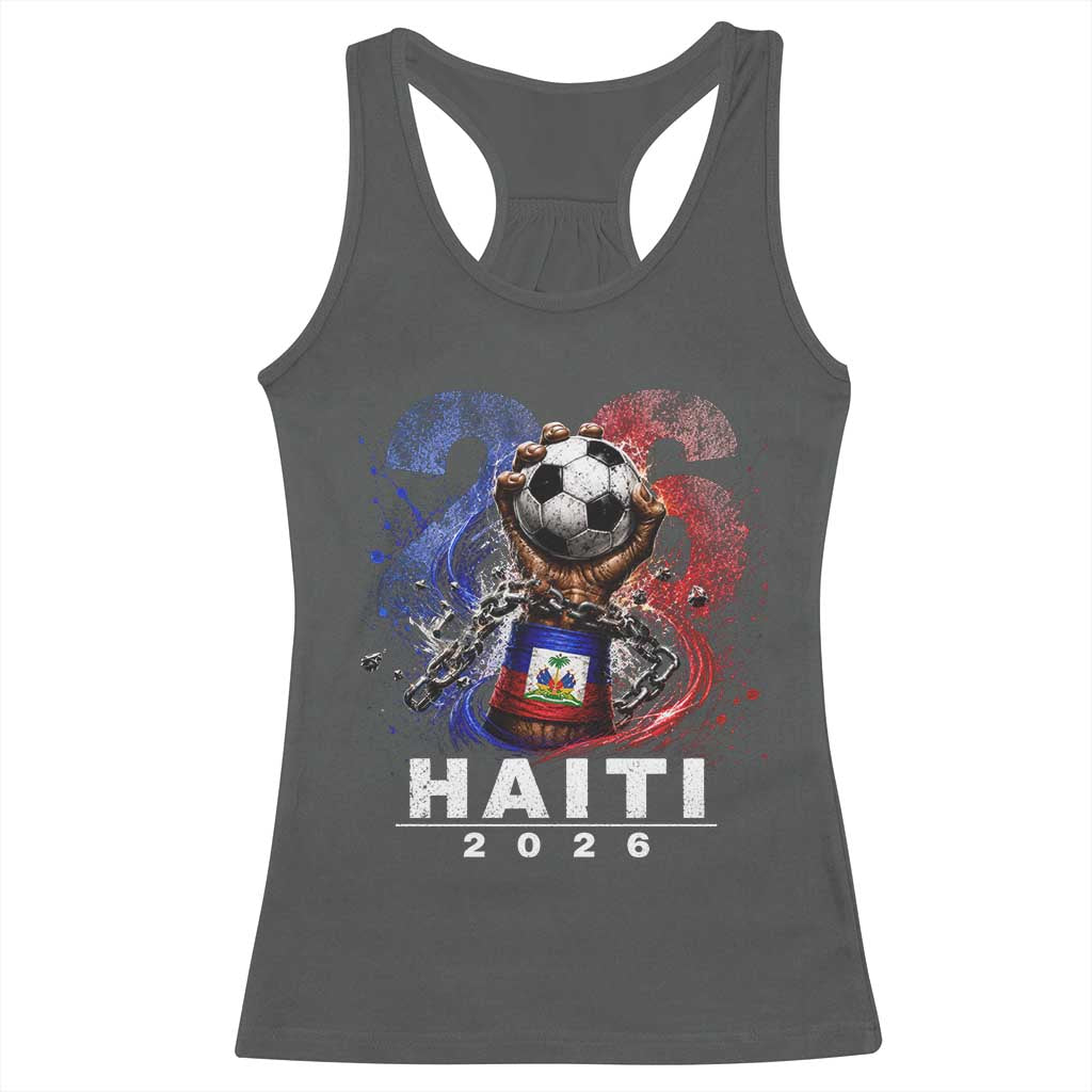 Haiti Soccer 2026 Racerback Tank Top World Football Fan Haitian Pride Ayiti