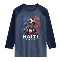 Haiti Soccer 2026 Raglan Shirt World Football Fan Haitian Pride Ayiti
