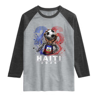 Haiti Soccer 2026 Raglan Shirt World Football Fan Haitian Pride Ayiti