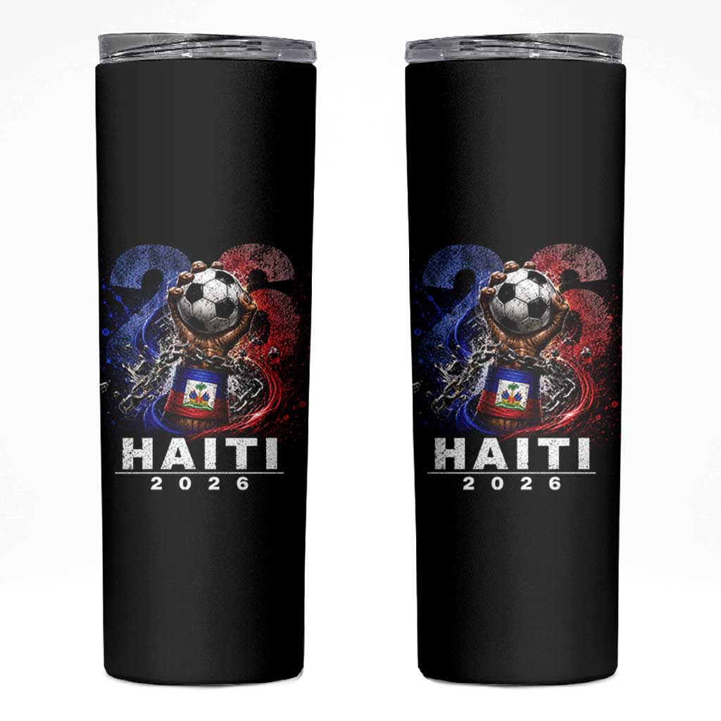 Haiti Soccer 2026 Skinny Tumbler World Football Fan Haitian Pride Ayiti