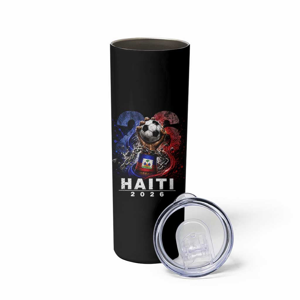 Haiti Soccer 2026 Skinny Tumbler World Football Fan Haitian Pride Ayiti