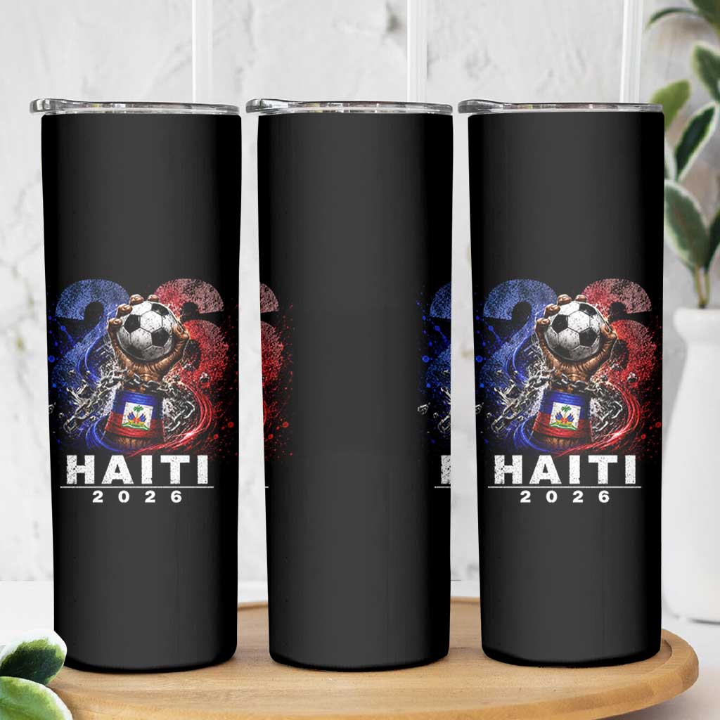 Haiti Soccer 2026 Skinny Tumbler World Football Fan Haitian Pride Ayiti