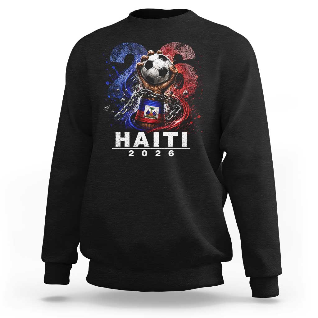 Haiti Soccer 2026 Sweatshirt World Football Fan Haitian Pride Ayiti