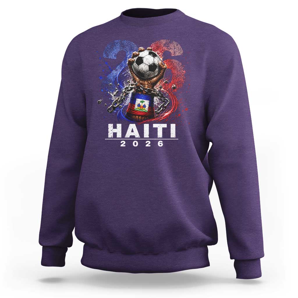 Haiti Soccer 2026 Sweatshirt World Football Fan Haitian Pride Ayiti