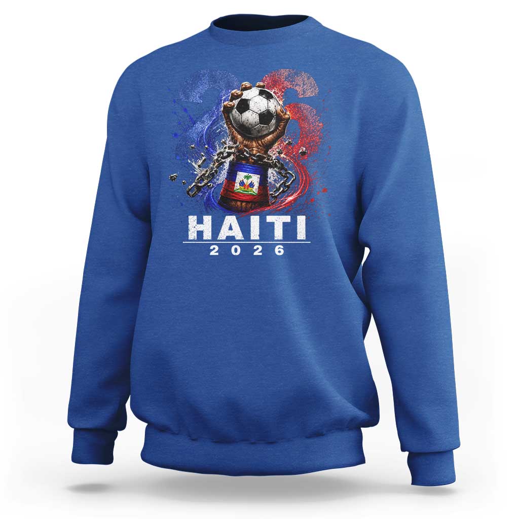 Haiti Soccer 2026 Sweatshirt World Football Fan Haitian Pride Ayiti