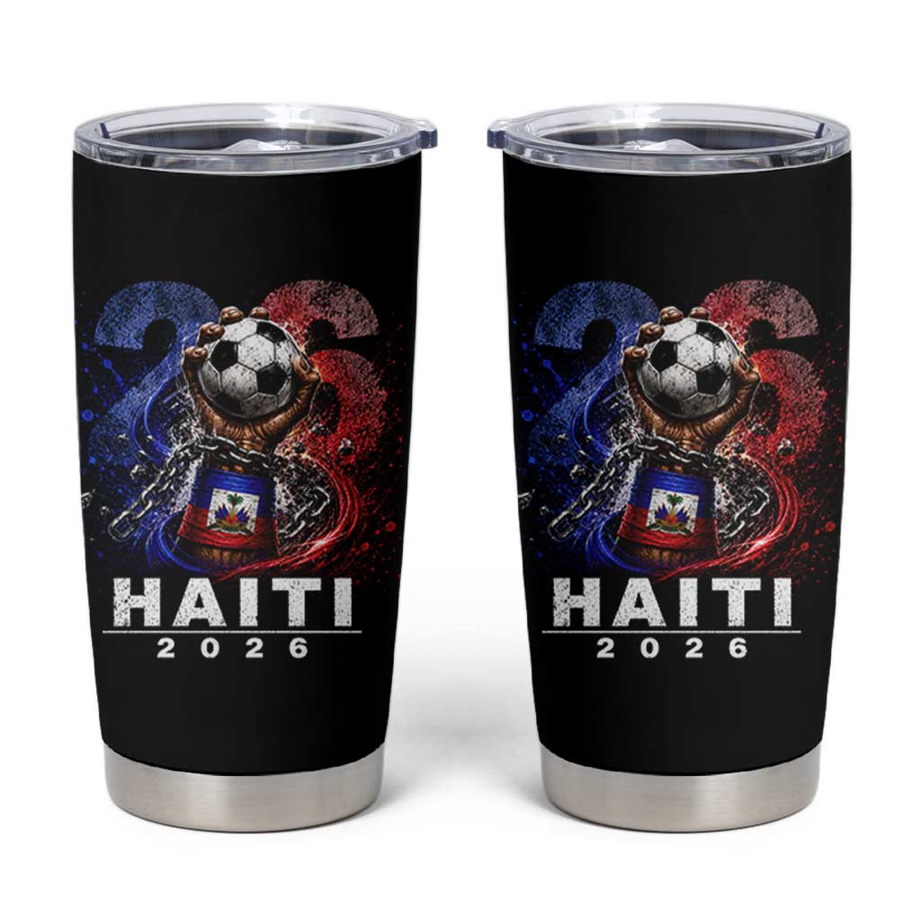 Haiti Soccer 2026 Tumbler Cup World Football Fan Haitian Pride Ayiti