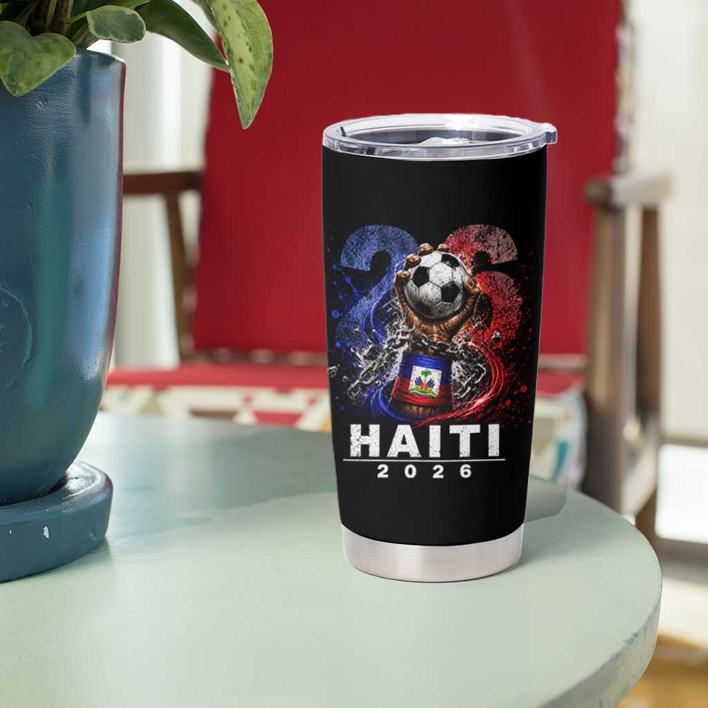 Haiti Soccer 2026 Tumbler Cup World Football Fan Haitian Pride Ayiti