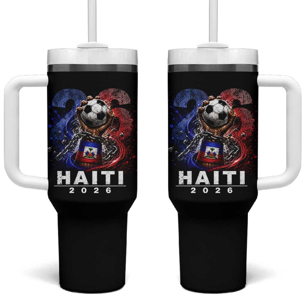 Haiti Soccer 2026 Tumbler With Handle World Football Fan Haitian Pride Ayiti