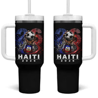 Haiti Soccer 2026 Tumbler With Handle World Football Fan Haitian Pride Ayiti
