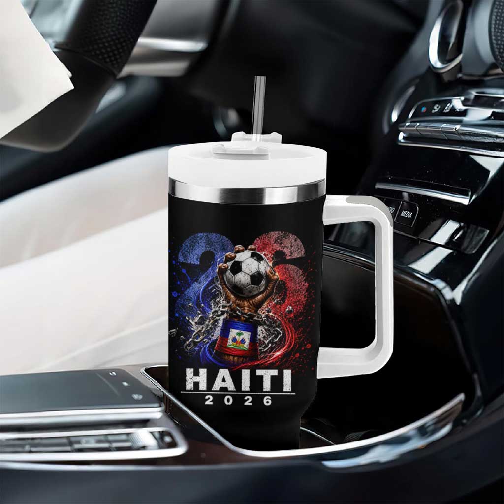 Haiti Soccer 2026 Tumbler With Handle World Football Fan Haitian Pride Ayiti