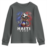 Haiti Soccer 2026 Youth Sweatshirt World Football Fan Haitian Pride Ayiti