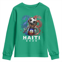 Haiti Soccer 2026 Youth Sweatshirt World Football Fan Haitian Pride Ayiti