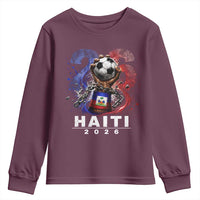Haiti Soccer 2026 Youth Sweatshirt World Football Fan Haitian Pride Ayiti