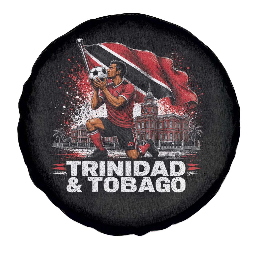 Trinidad and Tobago Soccer Spare Tire Cover Patriotic Football Fan Caribbean Pride Gift
