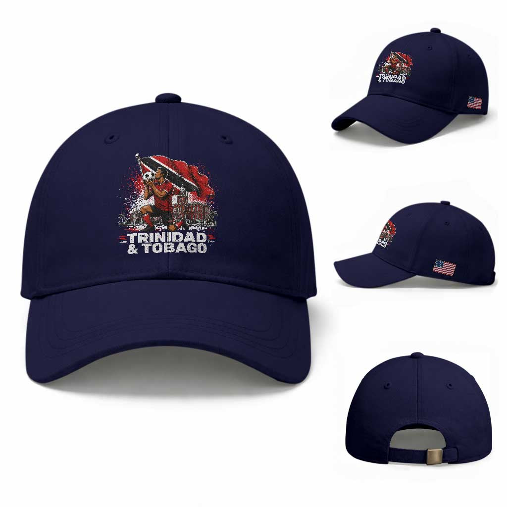 Trinidad and Tobago Soccer Baseball Cap Patriotic Football Fan Caribbean Pride Gift