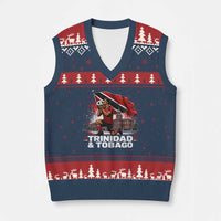 Trinidad and Tobago Soccer V-Neck Knit Sweater Vest Patriotic Football Fan Caribbean Pride Gift