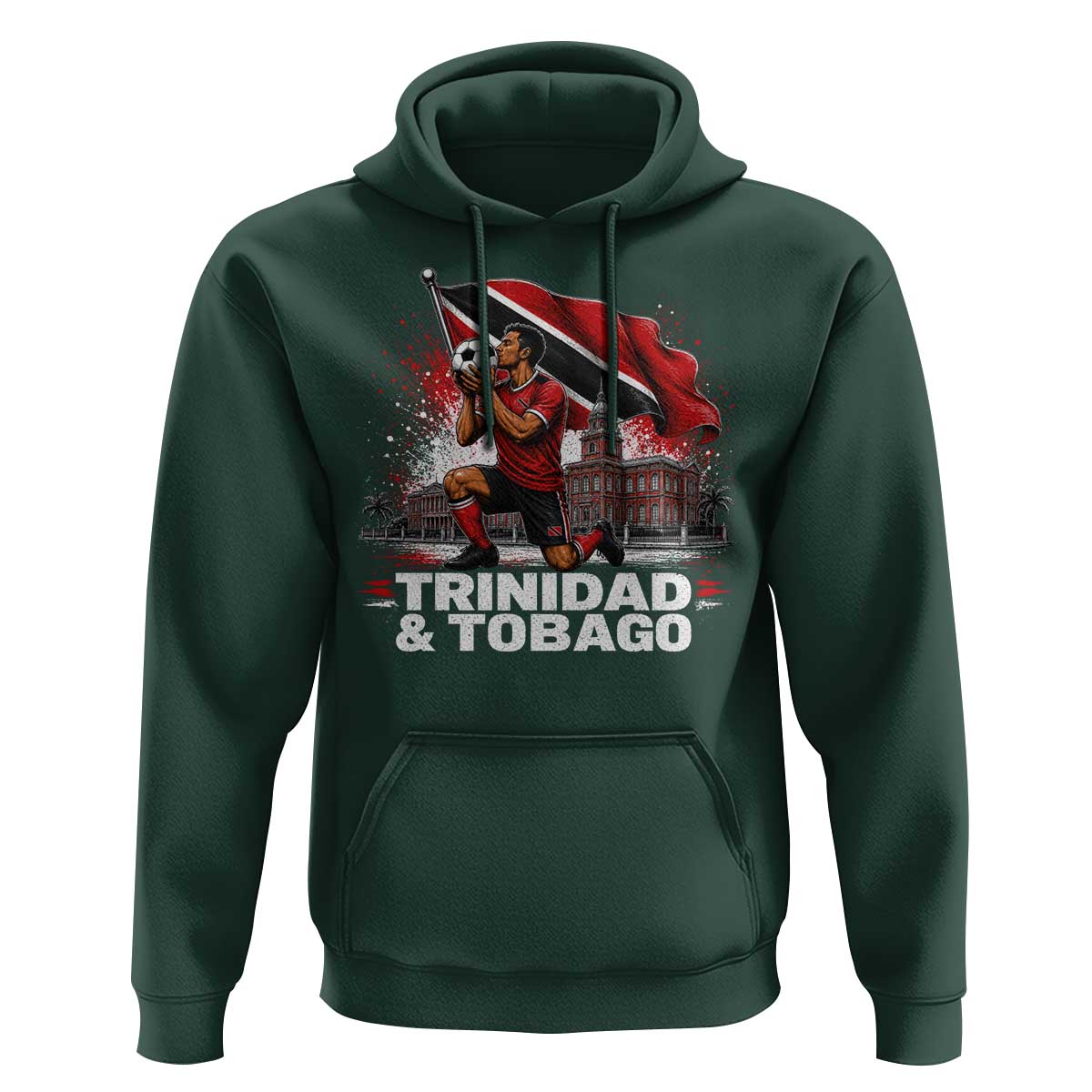Trinidad and Tobago Soccer Hoodie Patriotic Football Fan Caribbean Pride Gift