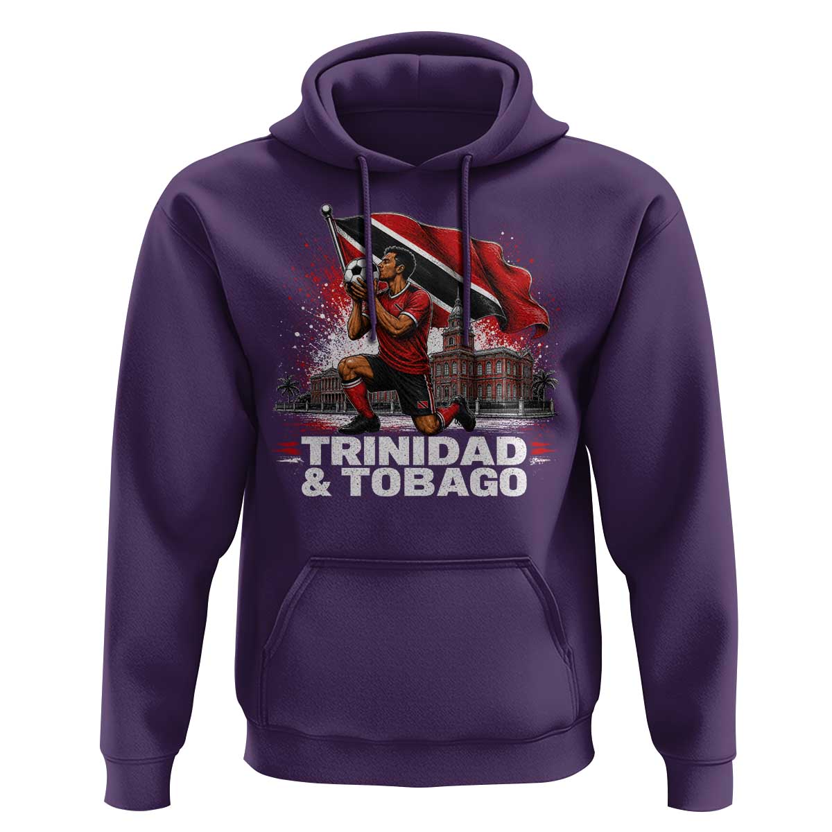 Trinidad and Tobago Soccer Hoodie Patriotic Football Fan Caribbean Pride Gift
