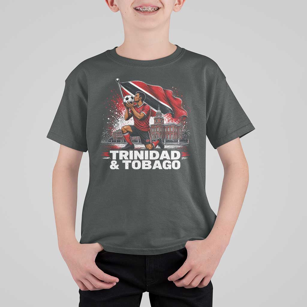 Trinidad and Tobago Soccer T Shirt For Kid Patriotic Football Fan Caribbean Pride Gift