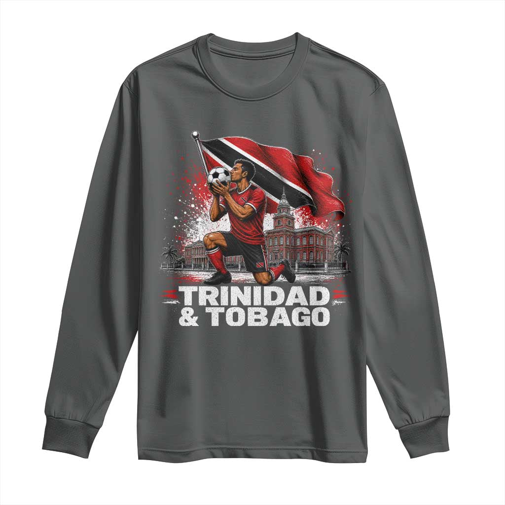 Trinidad and Tobago Soccer Long Sleeve Shirt Patriotic Football Fan Caribbean Pride Gift