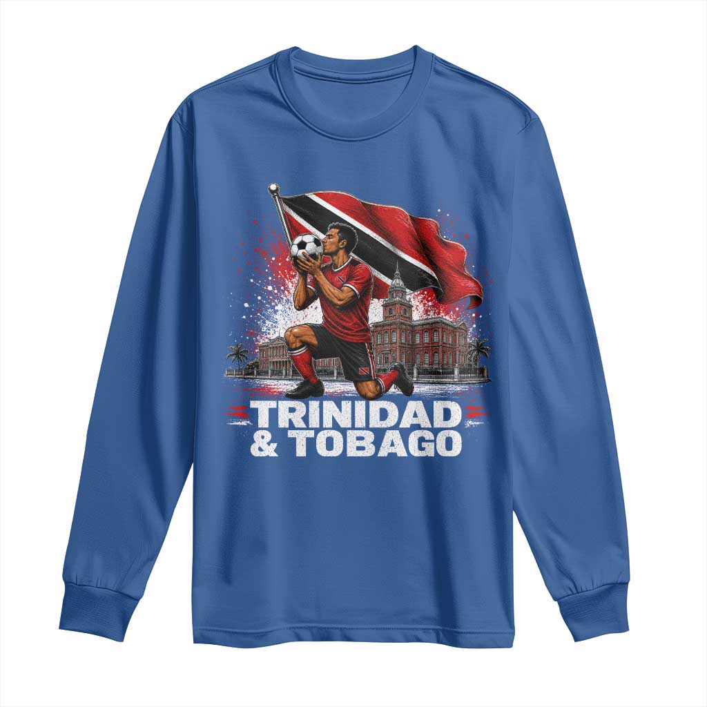 Trinidad and Tobago Soccer Long Sleeve Shirt Patriotic Football Fan Caribbean Pride Gift