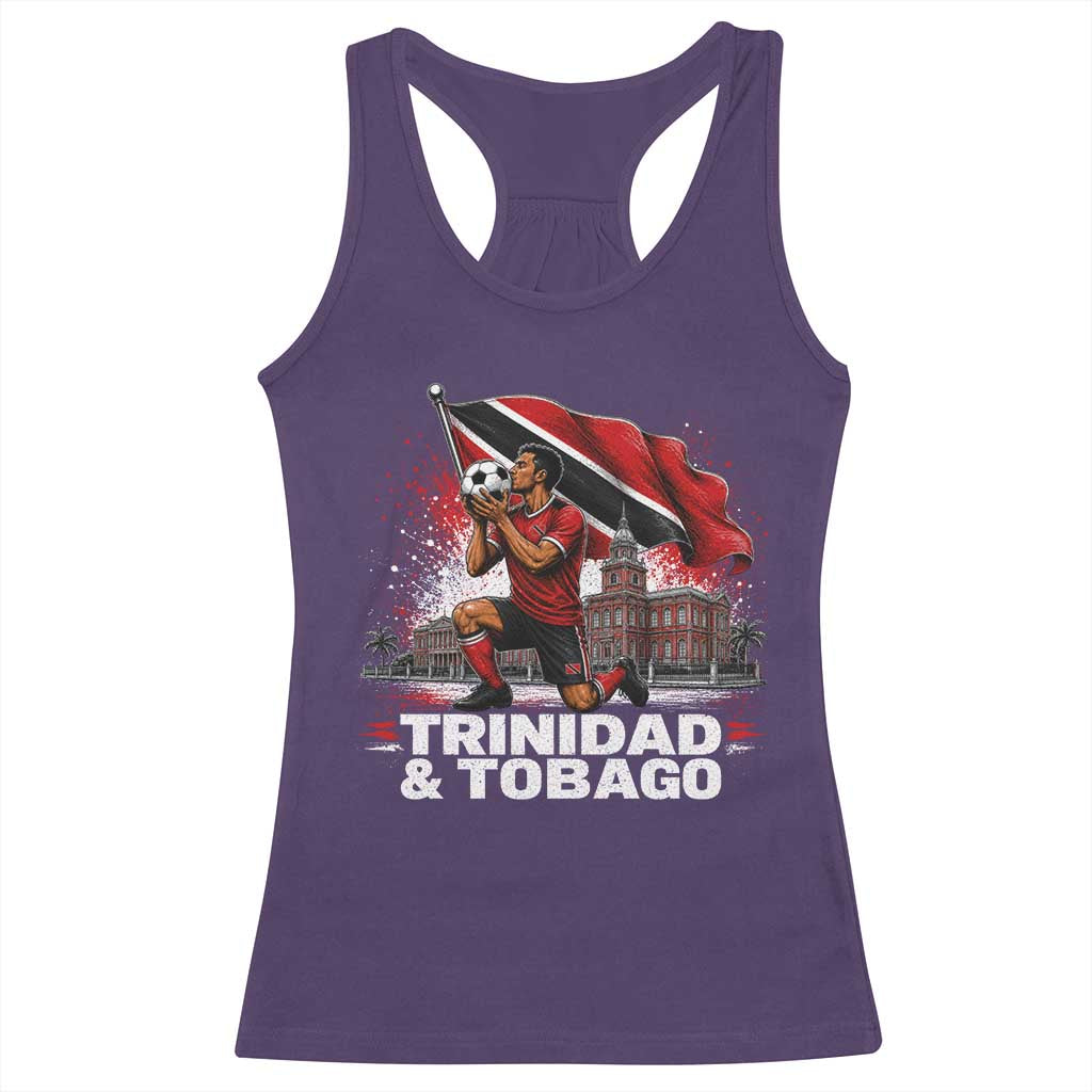 Trinidad and Tobago Soccer Racerback Tank Top Patriotic Football Fan Caribbean Pride Gift
