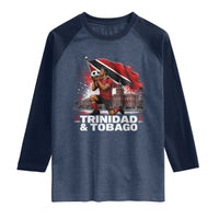 Trinidad and Tobago Soccer Raglan Shirt Patriotic Football Fan Caribbean Pride Gift