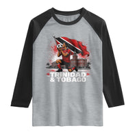 Trinidad and Tobago Soccer Raglan Shirt Patriotic Football Fan Caribbean Pride Gift