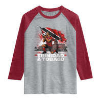 Trinidad and Tobago Soccer Raglan Shirt Patriotic Football Fan Caribbean Pride Gift