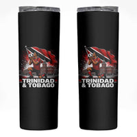 Trinidad and Tobago Soccer Skinny Tumbler Patriotic Football Fan Caribbean Pride Gift