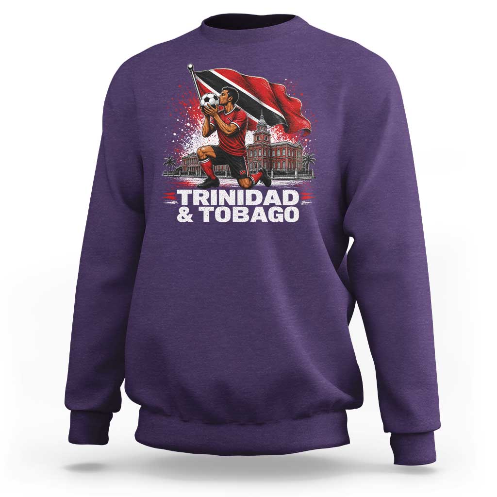 Trinidad and Tobago Soccer Sweatshirt Patriotic Football Fan Caribbean Pride Gift