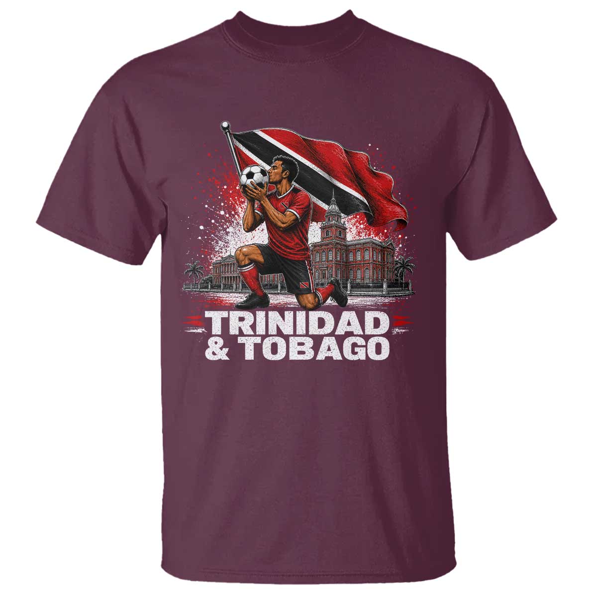 Trinidad and Tobago Soccer T Shirt Patriotic Football Fan Caribbean Pride Gift