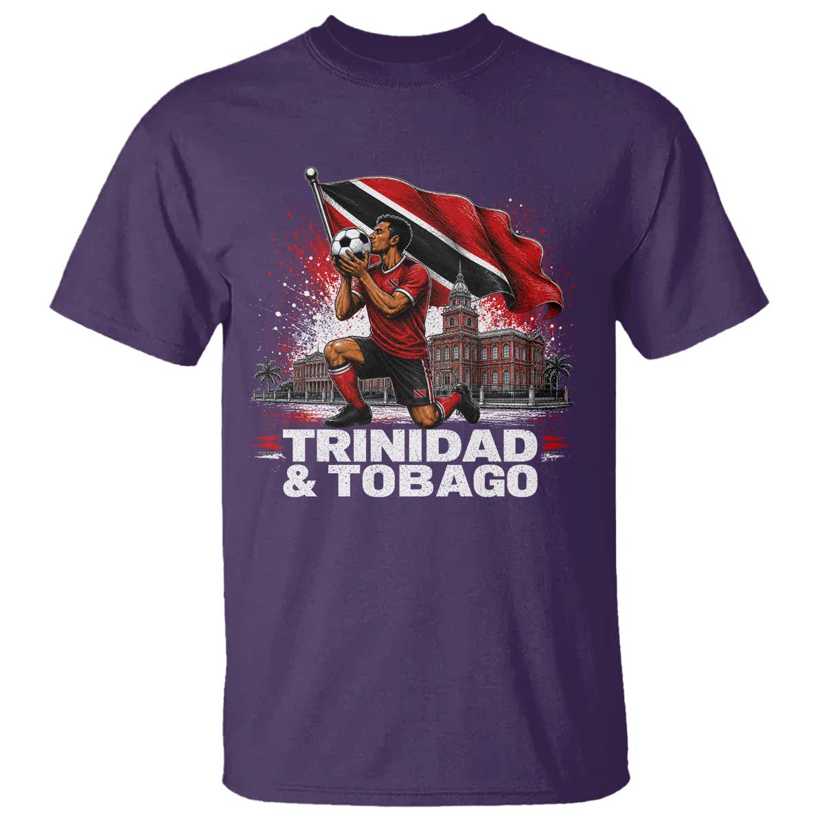 Trinidad and Tobago Soccer T Shirt Patriotic Football Fan Caribbean Pride Gift