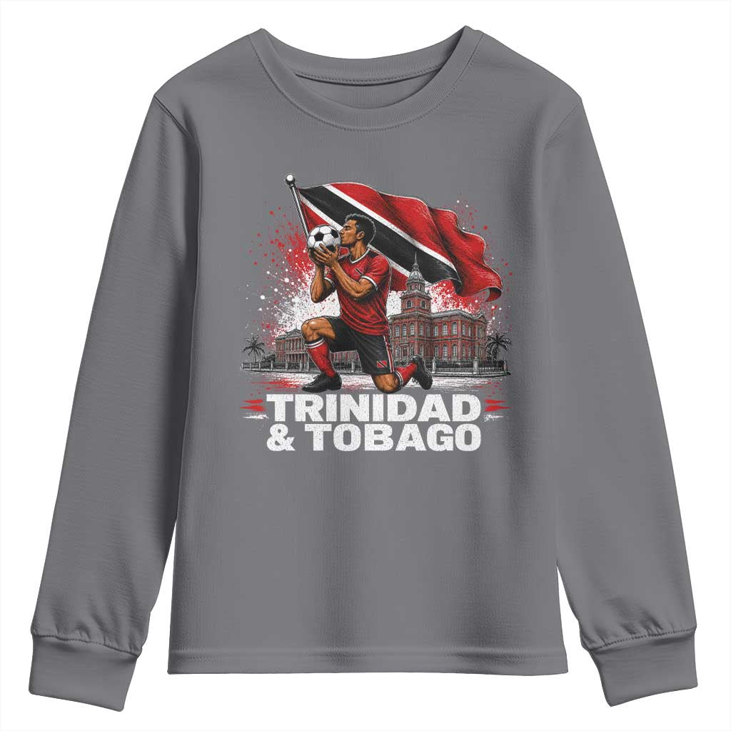 Trinidad and Tobago Soccer Youth Sweatshirt Patriotic Football Fan Caribbean Pride Gift