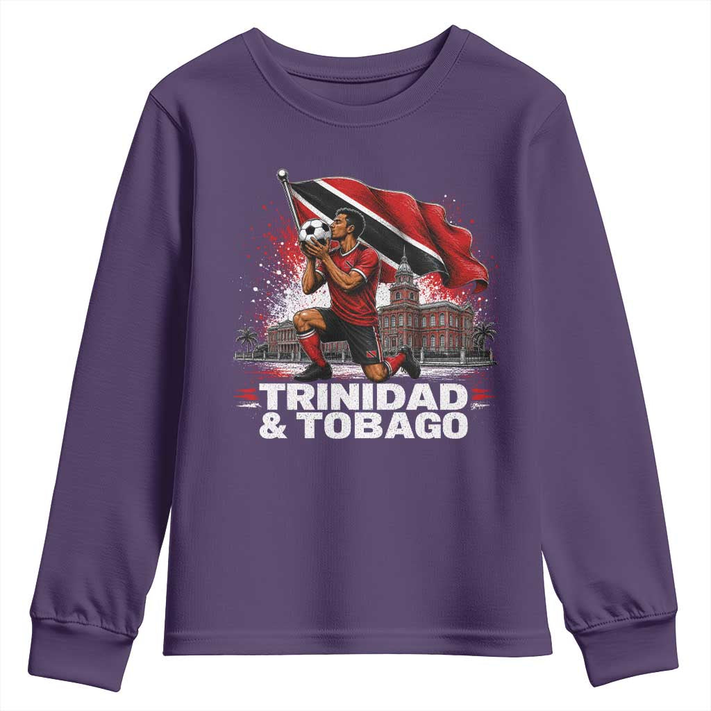 Trinidad and Tobago Soccer Youth Sweatshirt Patriotic Football Fan Caribbean Pride Gift
