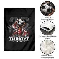 Turkish Soccer Garden Flag Turkey Football Fan Vintage Turkish Pride
