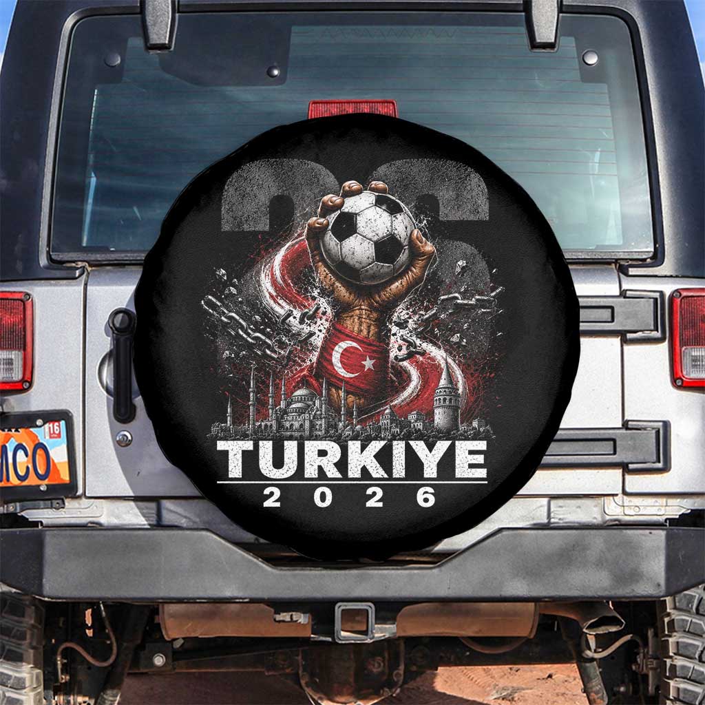 Turkish Soccer Spare Tire Cover Turkey Football Fan Vintage Turkish Pride