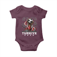 Turkish Soccer Baby Onesie Turkey Football Fan Vintage Turkish Pride