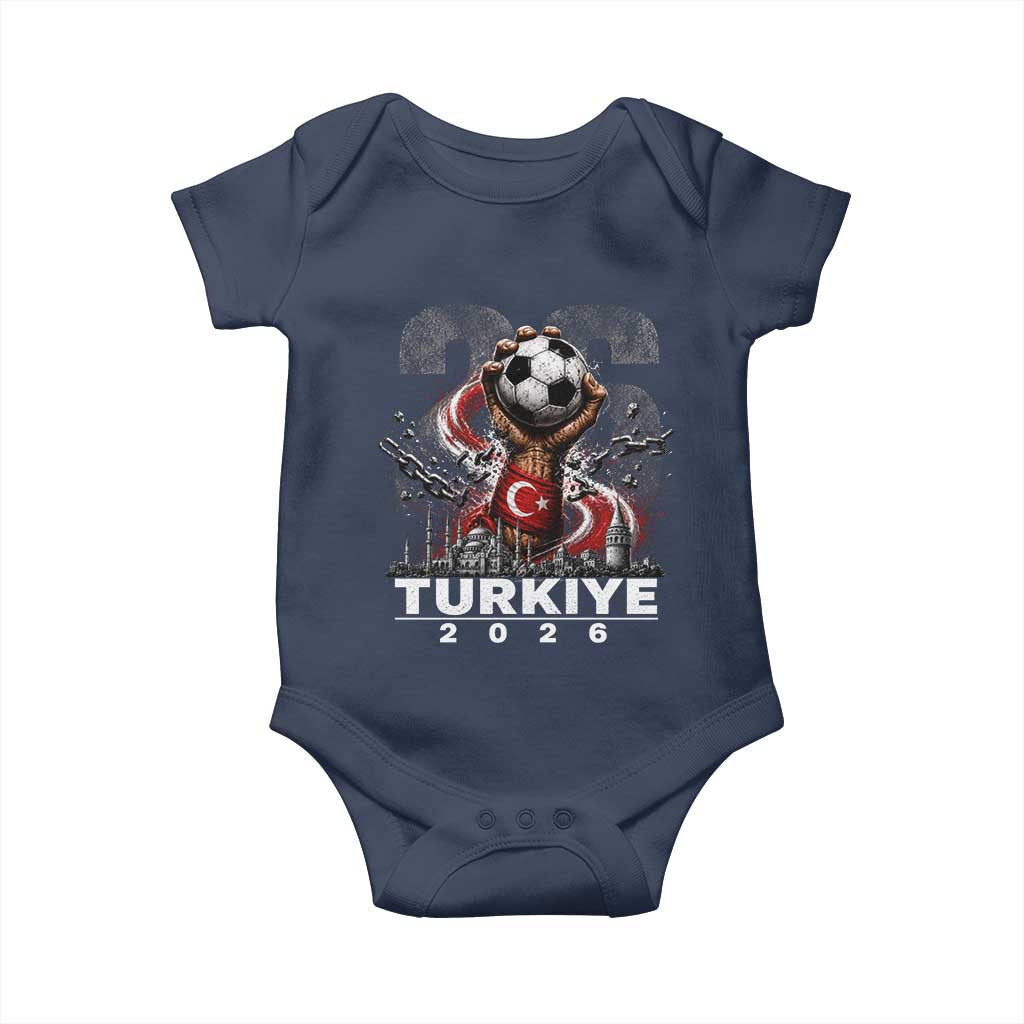 Turkish Soccer Baby Onesie Turkey Football Fan Vintage Turkish Pride