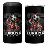 Turkish Soccer 4 in 1 Can Cooler Tumbler Turkey Football Fan Vintage Turkish Pride