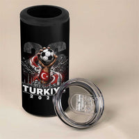 Turkish Soccer 4 in 1 Can Cooler Tumbler Turkey Football Fan Vintage Turkish Pride