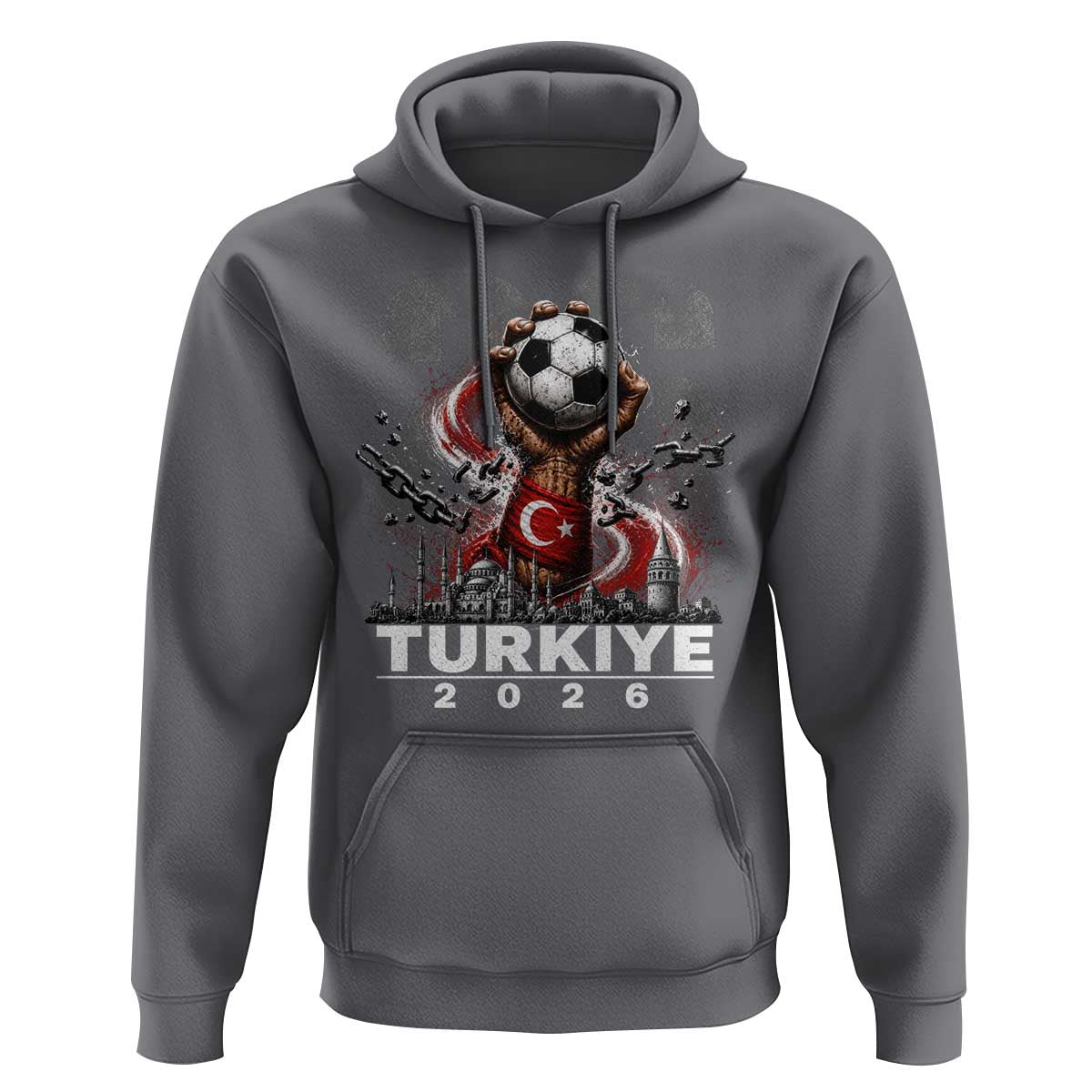 Turkish Soccer Hoodie Turkey Football Fan Vintage Turkish Pride