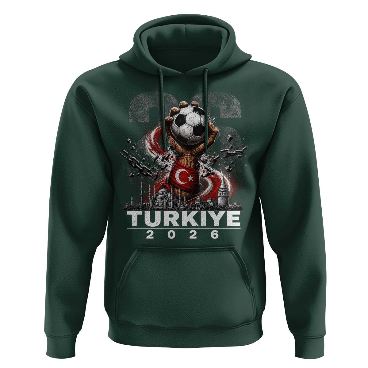 Turkish Soccer Hoodie Turkey Football Fan Vintage Turkish Pride