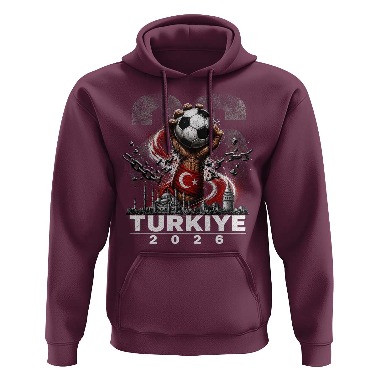Turkish Soccer Hoodie Turkey Football Fan Vintage Turkish Pride