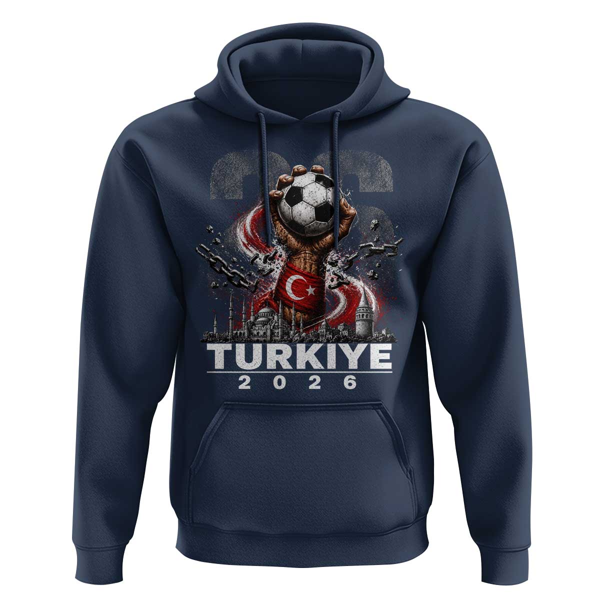 Turkish Soccer Hoodie Turkey Football Fan Vintage Turkish Pride