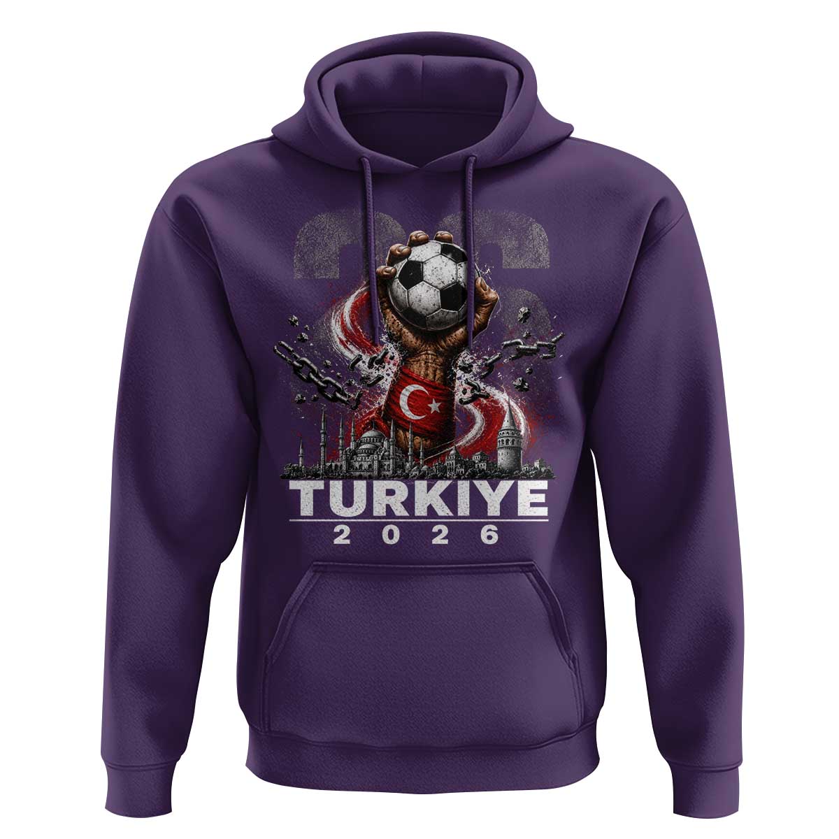 Turkish Soccer Hoodie Turkey Football Fan Vintage Turkish Pride