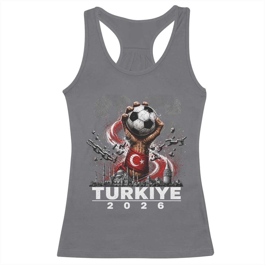 Turkish Soccer Racerback Tank Top Turkey Football Fan Vintage Turkish Pride
