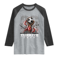 Turkish Soccer Raglan Shirt Turkey Football Fan Vintage Turkish Pride