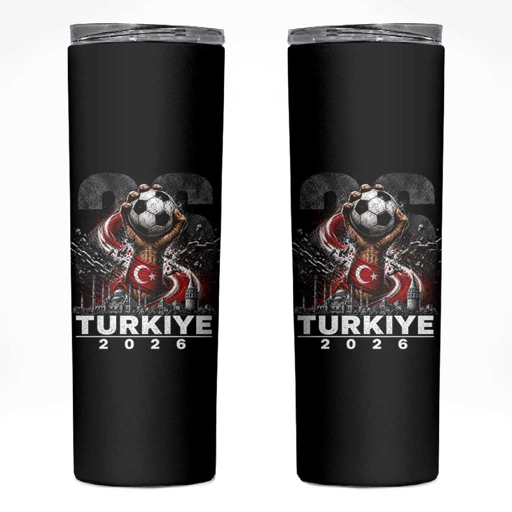 Turkish Soccer Skinny Tumbler Turkey Football Fan Vintage Turkish Pride